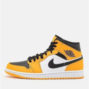 Nike Air Jordan 1 Mid 554724-701 Yellow/Black/White Sneakers Lifestyle Unisex