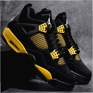 Nike Air Jordan 4 Retro DH6927-017 Black/Yellow Sneakers Basketball