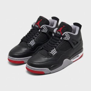 Nike Air Jordan 4 Bred Reimagined Black Red Schwarze Schuhe FV5029-006