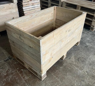 Skrzynia drewniana pełna IPPC 1200x800x760 mm – wytrzymała, certyfikowana, do transportu i magazynowania