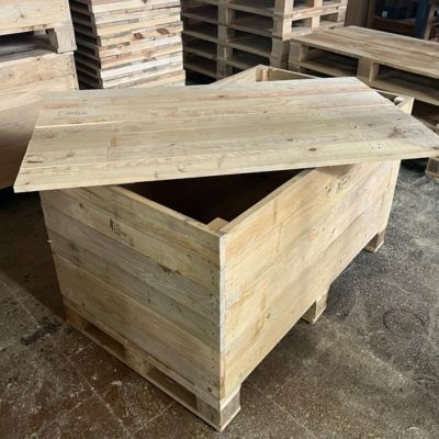 Skrzynia drewniana pełna IPPC 1200x800x760 mm – wytrzymała, certyfikowana, do transportu i magazynowania
