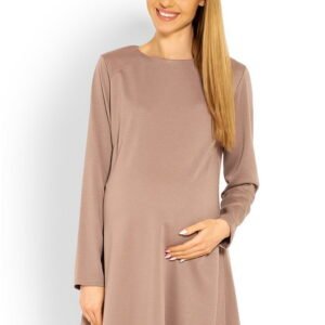 PeeKaBoo Maternity Dress Model 1359C Cappuccino