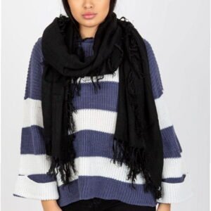 AT Scarf Model AT-SZ-1285.65P Black Length 212 cm