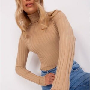 Factory Price Women's Roll Neck Sweater PM-SW-1087.09 Camel