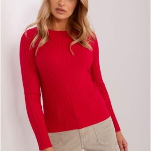 Factory Price Women's Sweater Model PM-SW-PM1089.09P Red Long Sleeve