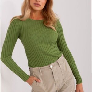 Factory Price Women's Sweater Model PM-SW-PM1089.09P Khaki Nylon 22% Polyester 28% Viscose 50%