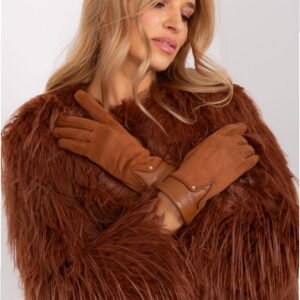 AT Gloves Model AT-RK-239507.53P Light Brown