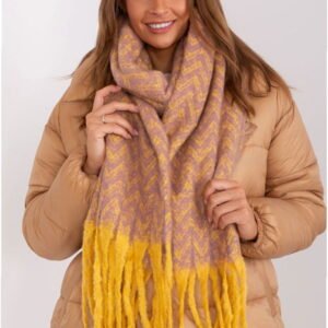AT Scarf Model AT-SZ-23125.75 Yellow Geometric