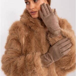 AT Gloves Model AT-RK-239507.53P Dark Beige