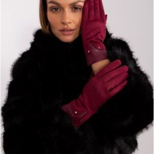 AT Gloves Model AT-RK-239507.94P Burgundy