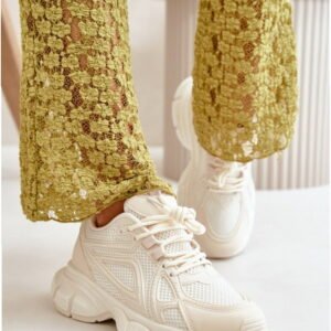 Step in style Sports Shoes Timoci Y3801 Beige Fabric Eco Leather