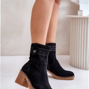 Step in style Ankle Boots Vailia RMR2460-21 Black Faux Leather