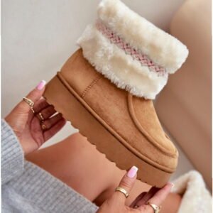 Step in style Snow Boots Deepanti 20201-4B Camel Fur