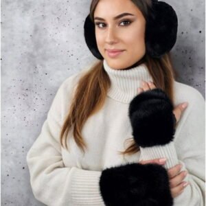 Kamea Ear Warmers ASTER Black Foldable Earmuffs