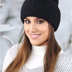 Kamea winter hat BENITA black alpaca