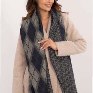 AT Scarf Model AT-CH-12301.82P Navy Viscose 100%
