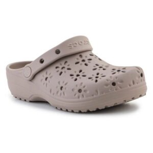 Crocs Clogs Classic Floral Cut Out Clog 210927-214 Taupe
