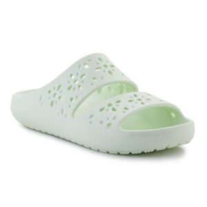 Crocs Sandals Classic Floral Cutout 210966-3YH Jade Tint