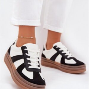 Step in style Sports Shoes Sivirae X3032 White/Black Faux Leather