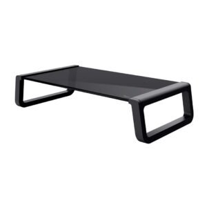 Trust Monitor Stand Monta Glass Monitor Stand Black Tempered Glass
