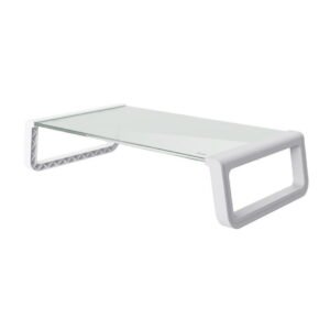 Trust Monitor Stand MONTA GLASS 25351 White Transparent