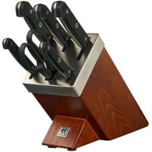 ZWILLING Gourmet Knife Set 36133-000-0 Knife Block, Scissors, 5 Knives