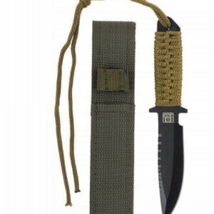 101 INC Combat Recon 7 Knife Model A GREEN QUALITY TOOL
