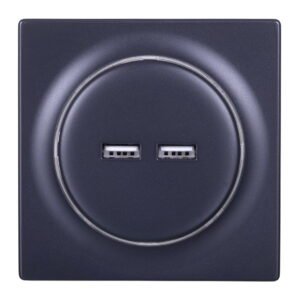 FIBARO USB Wall Outlet N USB Outlet Anthracite
