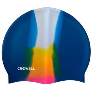 Crowell Silicone Swimming Cap Multi Flame col.14