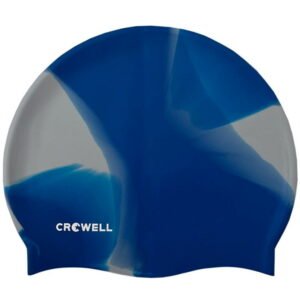 Crowell Silicone Swimming Cap Multi Flame Grey