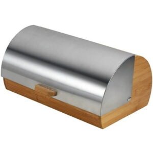 Maestro Bread Bin MAESTRO MR-1673S Wooden Stainless Steel
