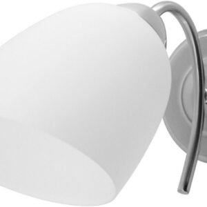 Activejet Classic Wall Light NIKITA Nickel E27 White Round