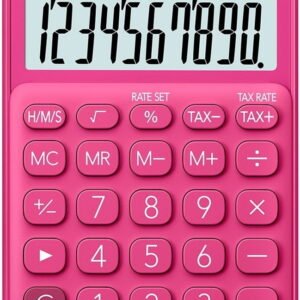 CASIO POCKET CALCULATOR SL-310UC-RD RED 10 DIGIT DISPLAY