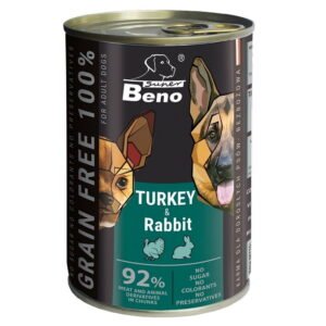 CERTECH Wet Dog Food Super Beno Grain-Free Turkey Rabbit 415g