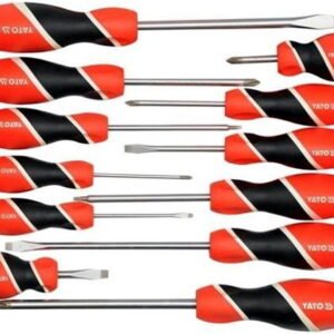 YATO Screwdriver Set 12 pcs YT-25967 Red