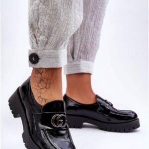 Step In Style Półbuty Skórzane | Model Rosefalls 20153 Black Damskie