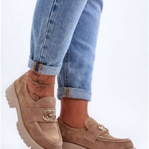 Step In Style Półbuty Skóra Zamszowa | Model Rosefalls 20153 Beige Damskie