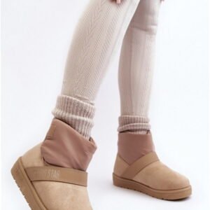 Big Star Śniegowce Tekstylne | Model Mm274152 Beige Damskie