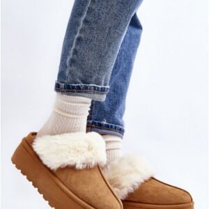 Step In Style Kapcie Zamszowe | Model Starlyn Bl396 Camel Damskie