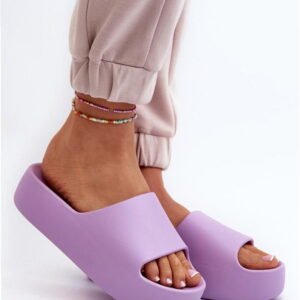 Step In Style Klapki Gumowe | Oreithano S001 Violet Damskie