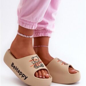 Step In Style Klapki Piankowe | Serefina Bg175 Dark Beige Damskie