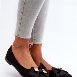 Step In Style Baleriny Zamszowe | Model Satris Za39p Black Damskie
