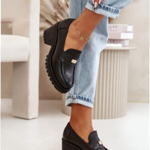 Step In Style Półbuty Skórzane | Model Zazoo 20168 Black Damskie