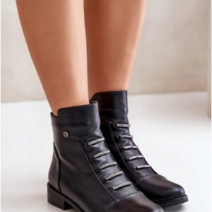 Jezzi Botki Skóra Ekologiczna | Model Labise ASA62-16 Black Damskie