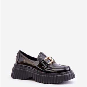 Step In Style Półbuty Skórzane | Model Zazoo 20176 Black Damskie