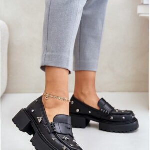 Step In Style Półbuty Skórzane | Model Da MR880-102 Black Damskie