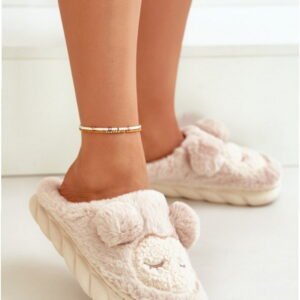 Step In Style Kapcie Futrzane | Model Jozelinetta FA-197 Beige