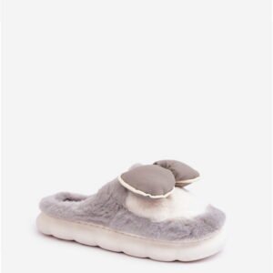 Step In Style Kapcie Futerko | Grilis FA-199 Grey Damskie