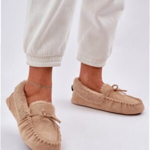 Step In Style Kapcie Eko Zamszowe | Model Kleogoria Md1037-9 Beige