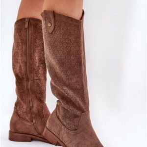 S.barski Kozaki Zamszowe | Model HY51-062 Brown Damskie